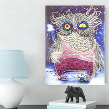 Load image into Gallery viewer, Crystal Rhinestone Diamond Painting Kit | Cartoon Owl
