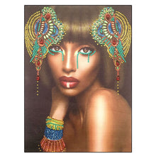Load image into Gallery viewer, Crystal Rhinestone Diamond Painting Kit | Black Girl
