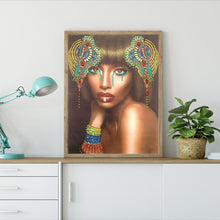 Load image into Gallery viewer, Crystal Rhinestone Diamond Painting Kit | Black Girl
