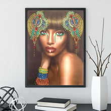 Load image into Gallery viewer, Crystal Rhinestone Diamond Painting Kit | Black Girl
