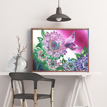 Load image into Gallery viewer, Crystal Rhinestone Diamond Painting Kit | Flower Butterfly
