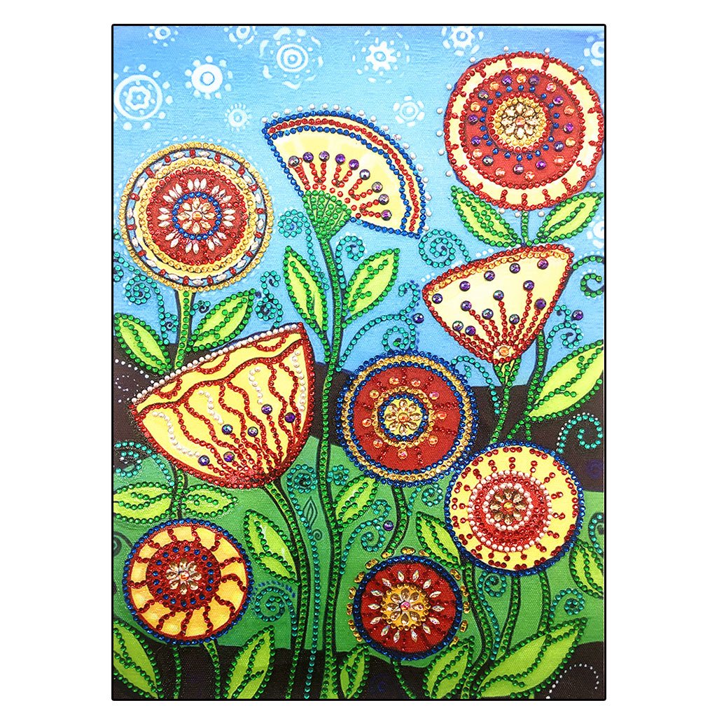 Crystal Rhinestone Diamond Painting Kit | Plant Lotus Root