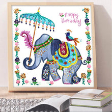 Load image into Gallery viewer, Crystal Rhinestone Diamond Painting Kit | Baby Elephant

