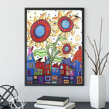 Load image into Gallery viewer, Crystal Rhinestone Diamond Painting Kit | City and Sunflower

