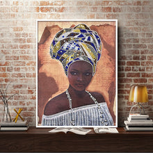 Load image into Gallery viewer, Crystal Rhinestone Diamond Painting Kit | African women
