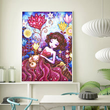 Load image into Gallery viewer, Crystal Rhinestone Diamond Painting Kit | Cute girl
