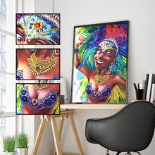 Load image into Gallery viewer, Crystal Rhinestone Diamond Painting Kit | African active girl
