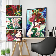 Load image into Gallery viewer, Crystal Rhinestone Diamond Painting Kit | Beautiful girl
