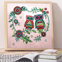 Load image into Gallery viewer, Crystal Rhinestone Diamond Painting Kit | Cartoon Animal Owl
