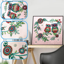 Load image into Gallery viewer, Crystal Rhinestone Diamond Painting Kit | Cartoon Animal Owl
