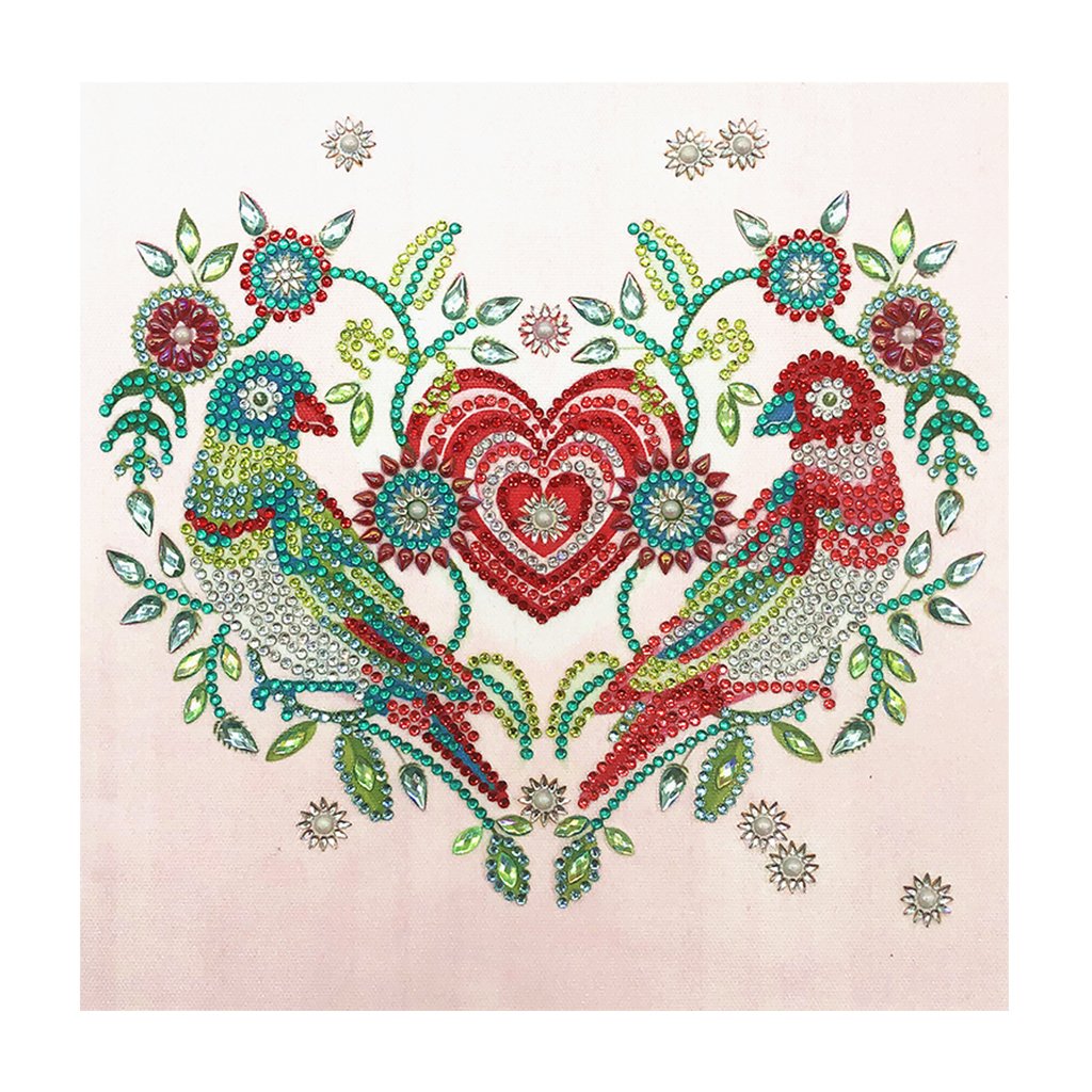 Crystal Rhinestone Diamond Painting Kit | Cartoon Animal Birds and Flowers