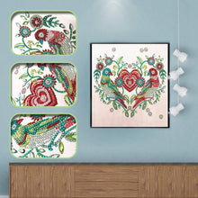 Load image into Gallery viewer, Crystal Rhinestone Diamond Painting Kit | Cartoon Animal Birds and Flowers
