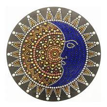 Load image into Gallery viewer, Crystal Rhinestone Diamond Painting Kit | Mandala sun and moon
