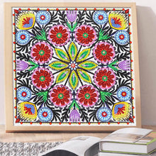 Load image into Gallery viewer, Crystal Rhinestone Diamond Painting Kit | Flower Mandala
