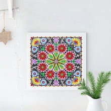 Load image into Gallery viewer, Crystal Rhinestone Diamond Painting Kit | Flower Mandala
