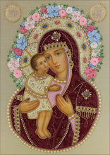 Load image into Gallery viewer, Crystal Rhinestone diamond Painting Kit | Blessed Virgin Mary and Jesus
