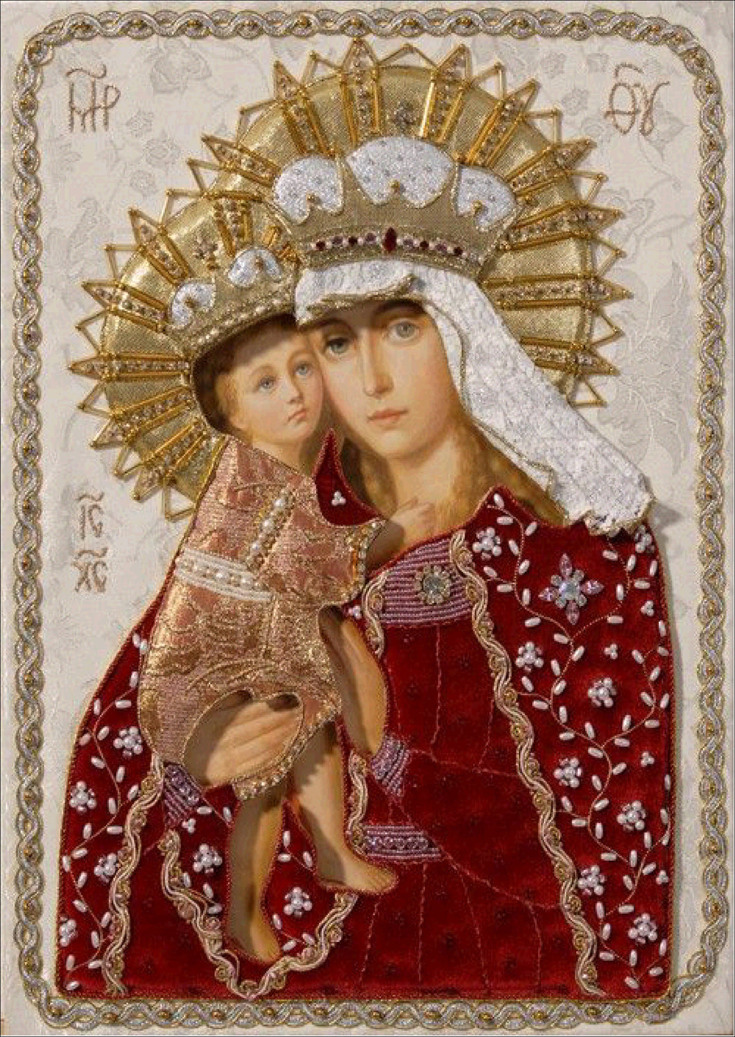 Crystal Rhinestone diamond Painting Kit | Blessed Virgin Mary and Jesus