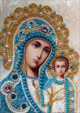 Load image into Gallery viewer, Crystal Rhinestone diamond Painting Kit | Blessed Virgin Mary and Jesus
