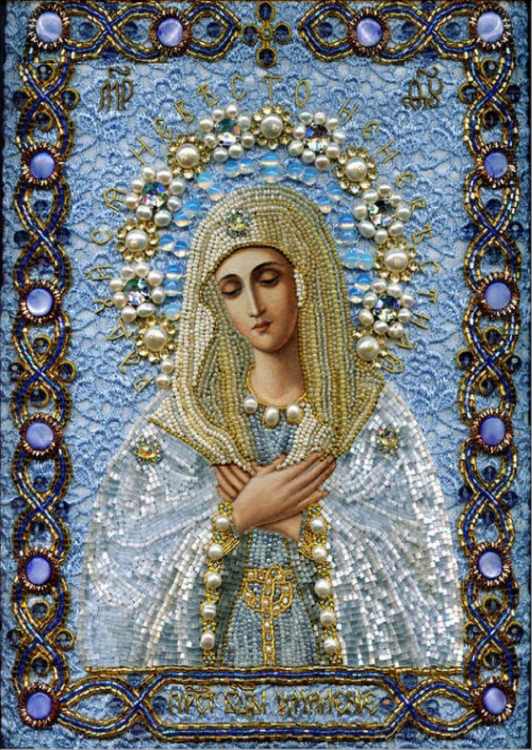 Crystal Rhinestone diamond Painting Kit | Blessed Virgin Mary