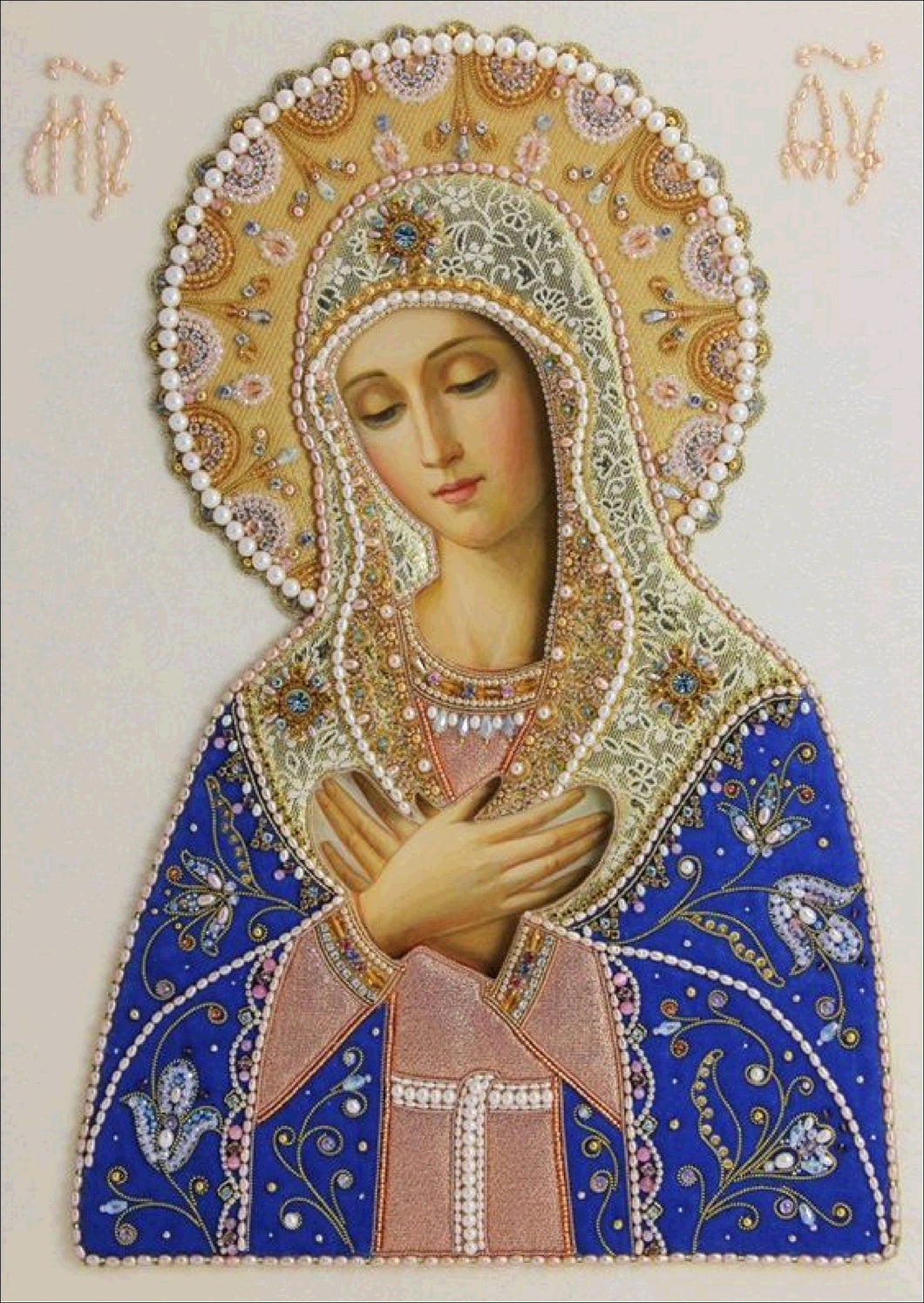 Crystal Rhinestone diamond Painting Kit | Blessed Virgin Mary